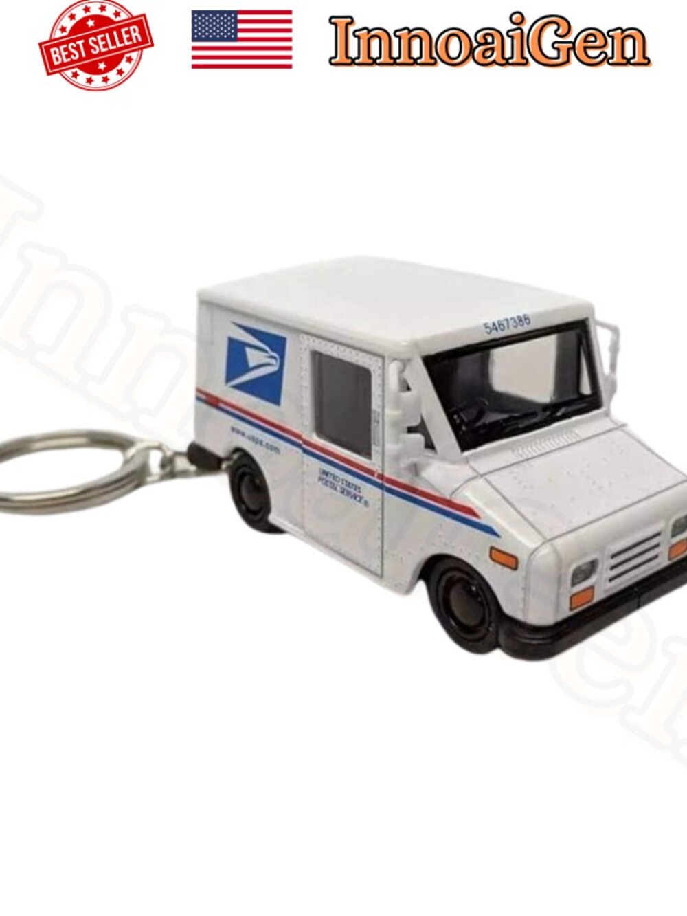 USPS LLV Mail Truck Keychain Diecast Collectible United States Postal Service - Picture 4 of 5